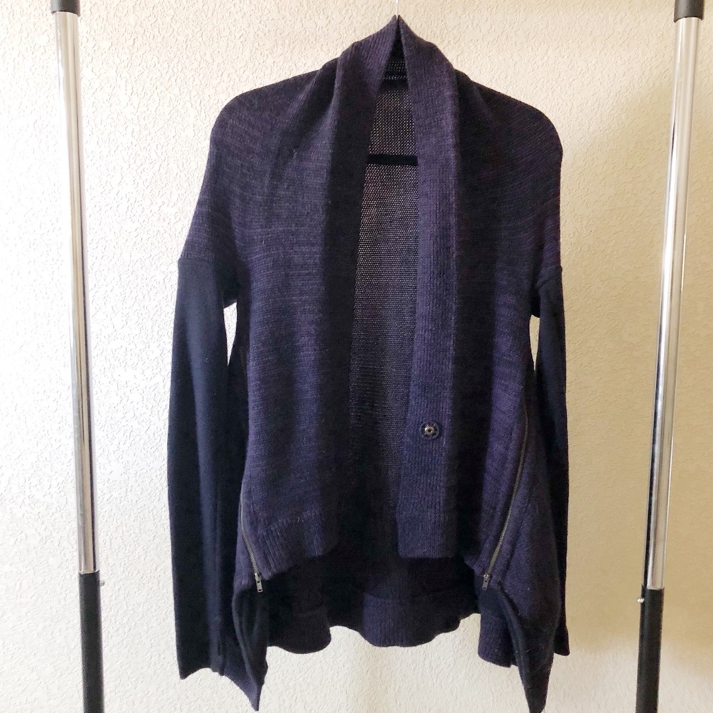 Lululemon Deep Purple Draped Sweater